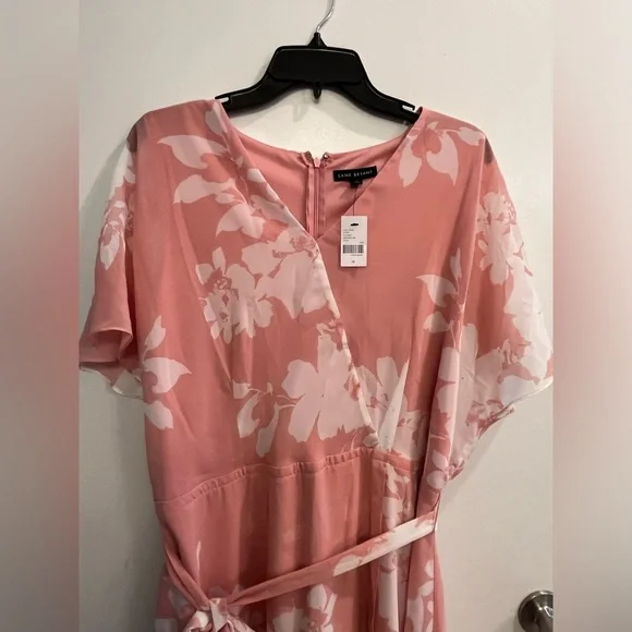 Lane Bryant Pink Floral Dress Size 16 NWT - Picture 3 of 15
